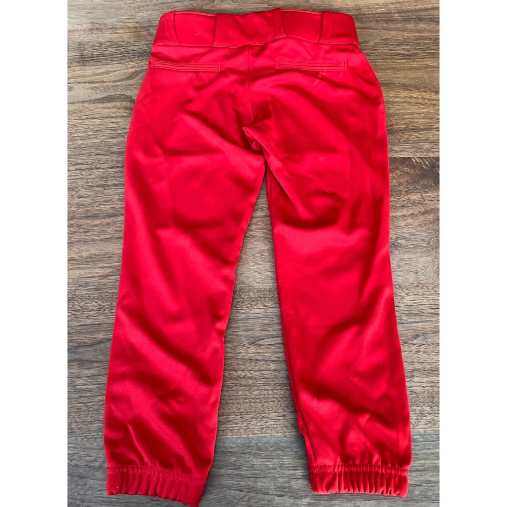 Champro Girls Red Softball Pants Size Medium Reinforced Knees Athletic Uniform‎